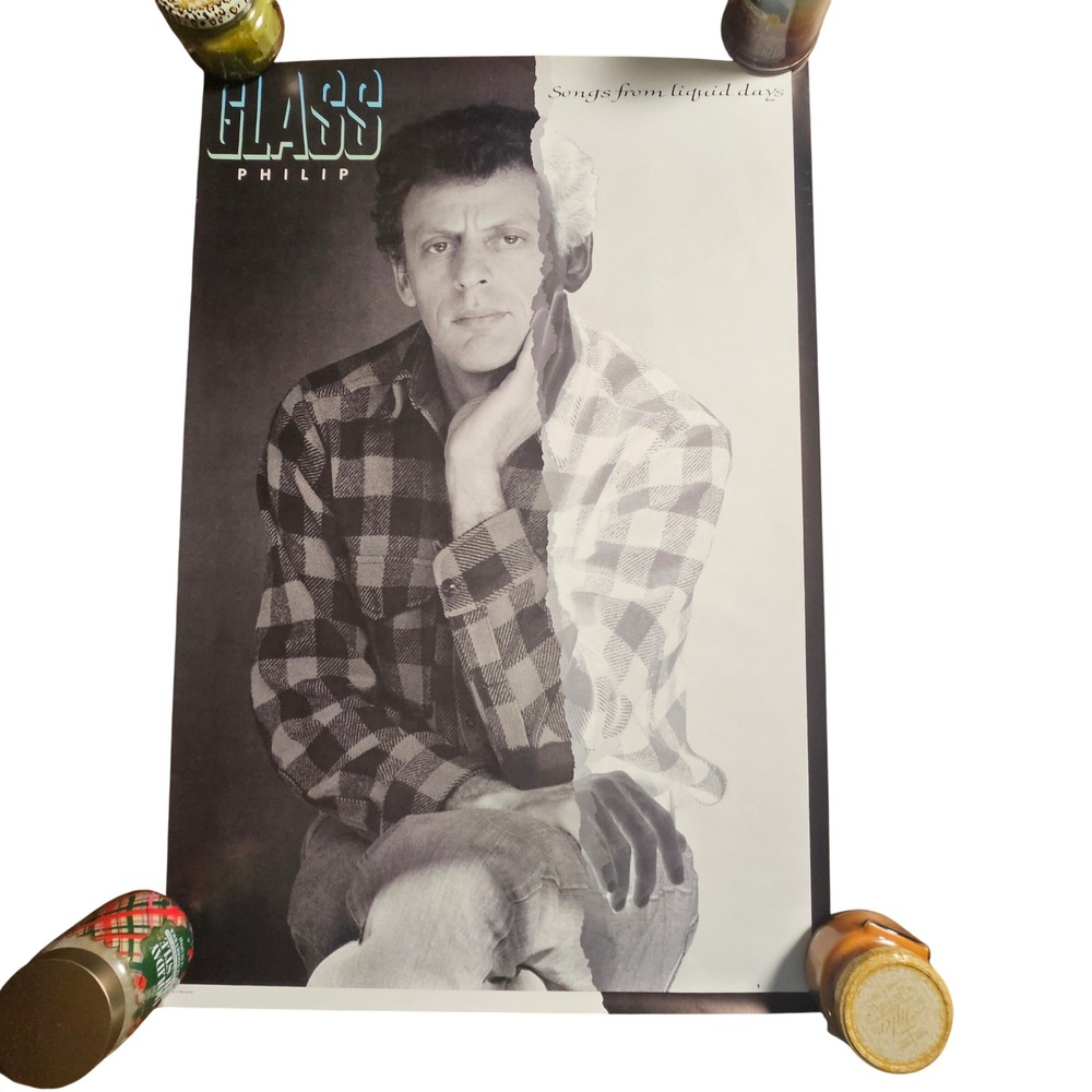 Philip Glass Songs From Liquid Days Vintage 1986 Promo Album Poster 24x36 CBS